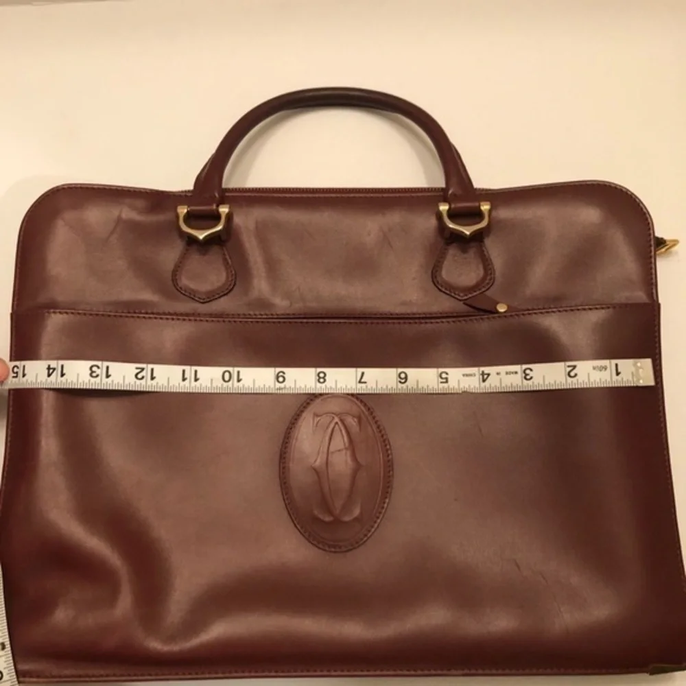 Cartier authentic leather briefcase